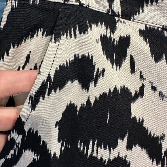 NWT Old Navy Size Large Animal Print Trouser Pants Palazzo Pants Black White - Picture 8 of 10